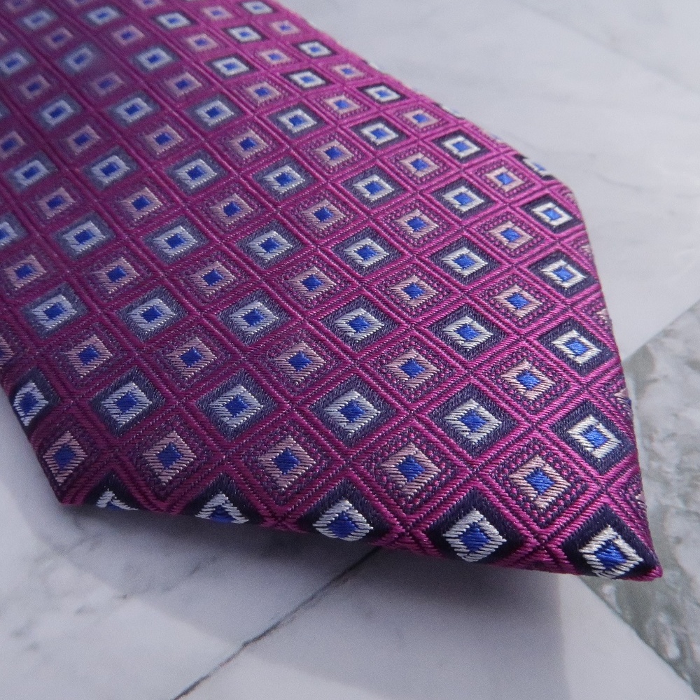 NWT Ted Baker London Alternating Squares Silk Tie